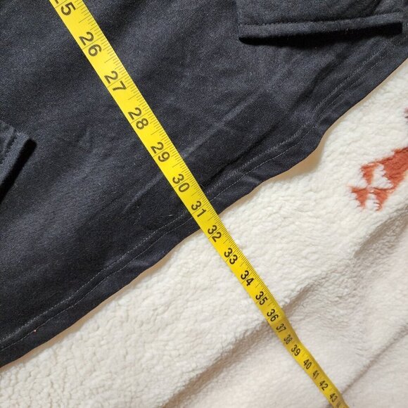 MAN BoohooMan Shirt 5XL Black Button Up Down Cotton Blend Preppy Lightweight - Picture 6 of 7